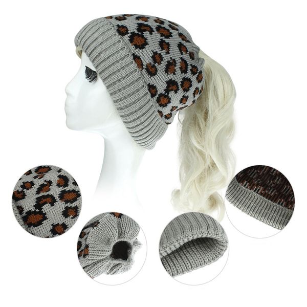 knitted warm ponytail hat women ljjp588 skullies winter cap knitting casual styles outdoor bonnet 6 beanies leopard ski oswar, White;black
knitted warm ponytail hat women ljjp588 skullies winter cap knitting casual styles outdoor bonnet 6 beanies leopard ski oswar, White;black