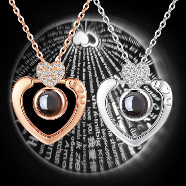 100 languages i love you projection pendant necklace romantic wedding necklace aesthetic jewelry for women 6 styles, Silver
100 languages i love you projection pendant necklace romantic wedding necklace aesthetic jewelry for women 6 styles, Silver
