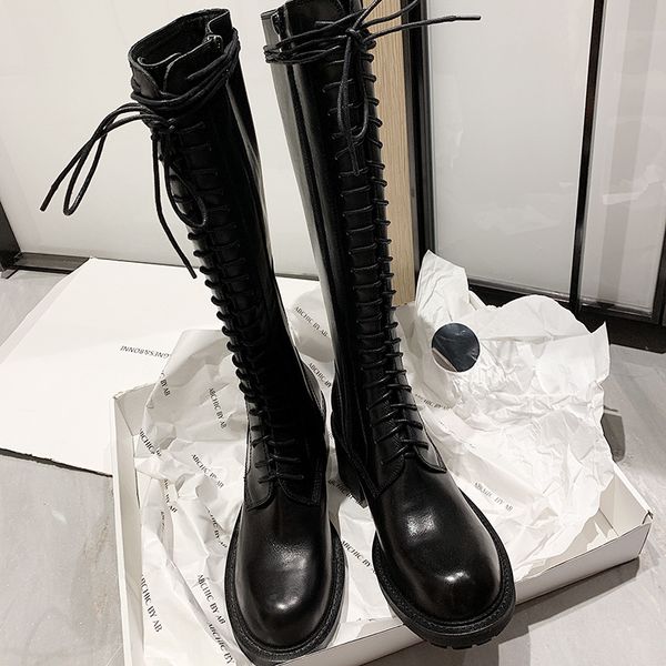 states ann leather shoes but knee boots female round head coarse with high side zippers knight boot source, Black 
states ann leather shoes but knee boots female round head coarse with high side zippers knight boot source, Black
