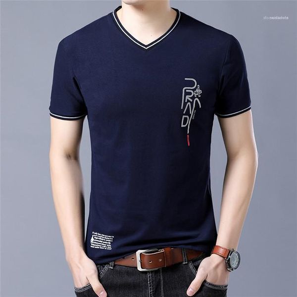 cotton mens designer t shirt v neck men tees summer young t shirts tees, White;black
cotton mens designer t shirt v neck men tees summer young t shirts tees, White;black