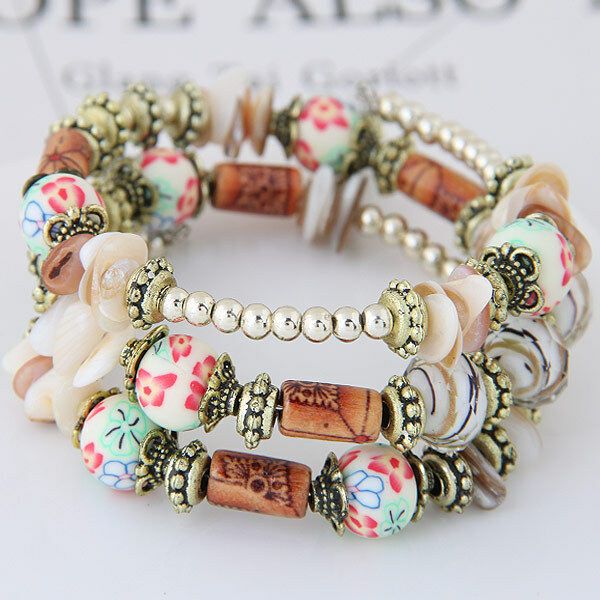 terreau kathy 2020 new fashion ethnic boho multilayer beads charm bracelets for women vintage resin stone bracelets & bangles, Black
terreau kathy 2020 new fashion ethnic boho multilayer beads charm bracelets for women vintage resin stone bracelets & bangles, Black