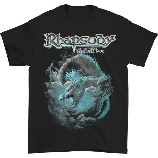rhapsody men's blue dragon t-shirt black streetwear casual tee shirt
rhapsody men's blue dragon t-shirt black streetwear casual tee shirt