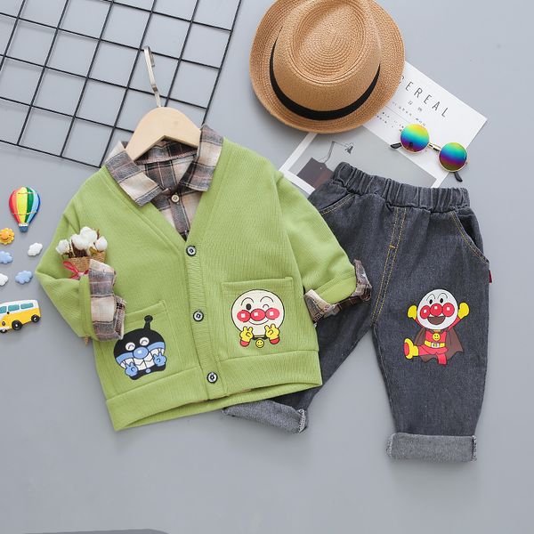 toddler spring and autumn suit three-piece suit for kids foreign style sweater coat with high collar baby stripe bottoming shirt, White
toddler spring and autumn suit three-piece suit for kids foreign style sweater coat with high collar baby stripe bottoming shirt, White