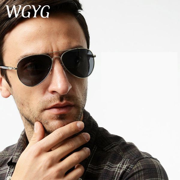 sunglasses wgyg men's polarized brand design aero frame quality oversized spring leg alloy male driving, White;black
sunglasses wgyg men's polarized brand design aero frame quality oversized spring leg alloy male driving, White;black