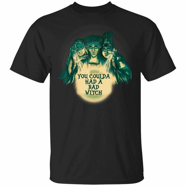you coulda had a bad witch halloween funny t-shirt size s-3xl cool casual tee shirt