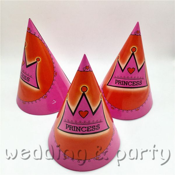 party hats 6pcs/lot size 20*14.5cm pink crown cartoon theme paper hat children's gift birthday supplies decoration
party hats 6pcs/lot size 20*14.5cm pink crown cartoon theme paper hat children's gift birthday supplies decoration
