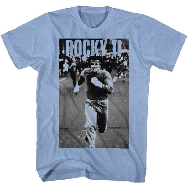 rocky balboa t-shirt new running in light blue heather cotton in sizes sm - 2xl
rocky balboa t-shirt new running in light blue heather cotton in sizes sm - 2xl