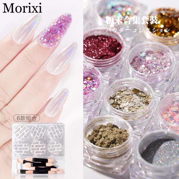 6pcs/set nail art laser powder rainbow color sequins pearls shell mineral mirror effect 3d chameleon nail glitter flakes mz194, Silver;gold
6pcs/set nail art laser powder rainbow color sequins pearls shell mineral mirror effect 3d chameleon nail glitter flakes mz194, Silver;gold