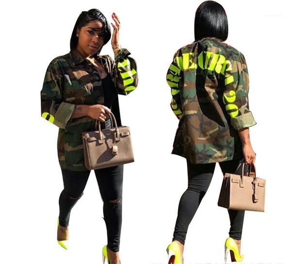 womens letter printed coats fashion lapel neck coat with single breasted spring camouflage designer women jackets casual, Black;brown
womens letter printed coats fashion lapel neck coat with single breasted spring camouflage designer women jackets casual, Black;brown