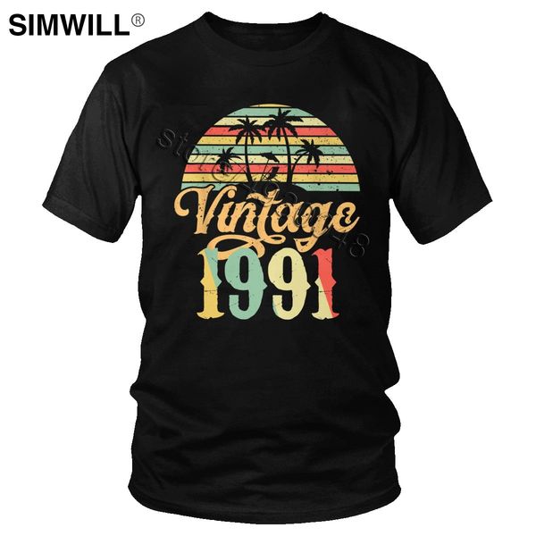 men's1991 с днем рождения подарок tee tops личность vintage 1991 классический футболка с коротким рукавом хлопок эко повседневная одежда тен
men's1991 с днем рождения подарок tee tops личность vintage 1991 классический футболка с коротким рукавом хлопок эко повседневная одежда тен