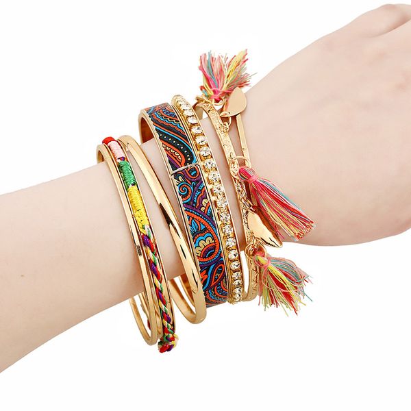 bangle re boho women cuff bracelets&bangles vintage bohemia tassel beads charm bracelet femme multilayer gold color set jewelry, Black
bangle re boho women cuff bracelets&bangles vintage bohemia tassel beads charm bracelet femme multilayer gold color set jewelry, Black