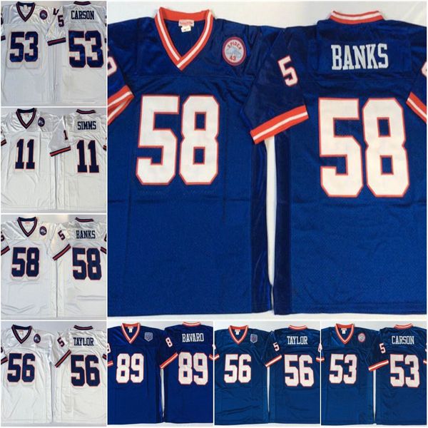 vintage men's 89 bavaro 58 banks 56 taylor 53 carson 11 simms college rugby jersey women's youth custom sewing blue whire rugby je, Black
vintage men's 89 bavaro 58 banks 56 taylor 53 carson 11 simms college rugby jersey women's youth custom sewing blue whire rugby je, Black