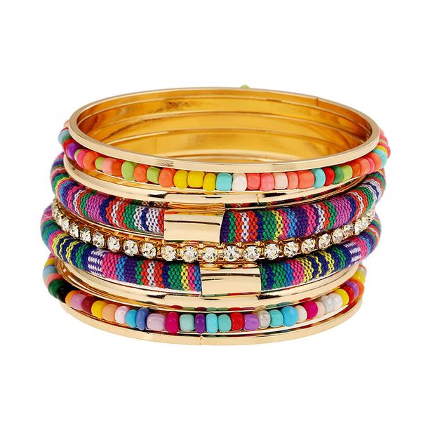 bangle re bohemia tassel charm bracelets for women fashion gold color cuff bangles&bracelets jewelry femme multilayer set s35, Black
bangle re bohemia tassel charm bracelets for women fashion gold color cuff bangles&bracelets jewelry femme multilayer set s35, Black
