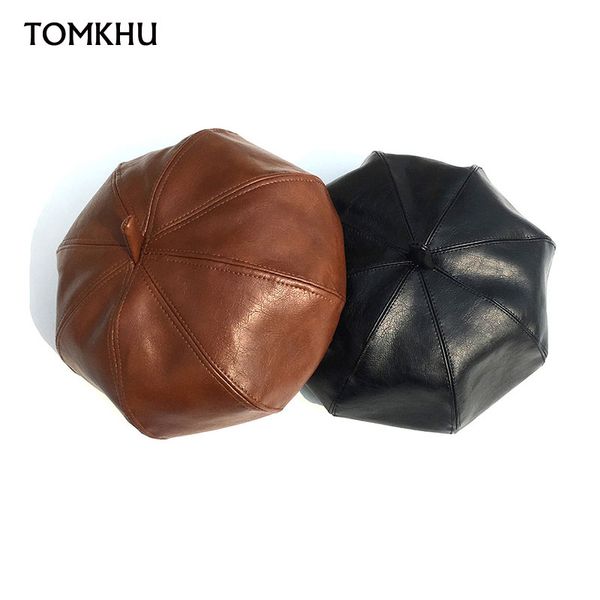 stingy brim hats fall winter sboy cap women warm pu leather octagonal hat detective retro flat berets black quality chapeau, Blue;gray
stingy brim hats fall winter sboy cap women warm pu leather octagonal hat detective retro flat berets black quality chapeau, Blue;gray