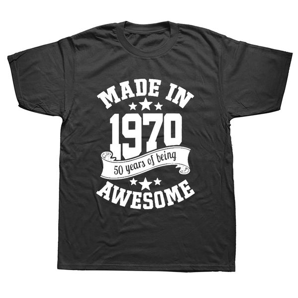 made in 1970 50 years awesome 50th birthday t-shirt mens short sleeves oversized streetwear hip hop printed t shirts tees, White;black
made in 1970 50 years awesome 50th birthday t-shirt mens short sleeves oversized streetwear hip hop printed t shirts tees, White;black