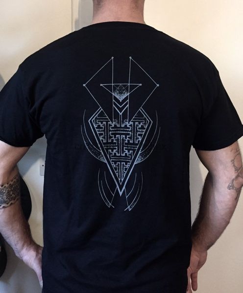 t-shirt men black screen printed sayagata men t shirt