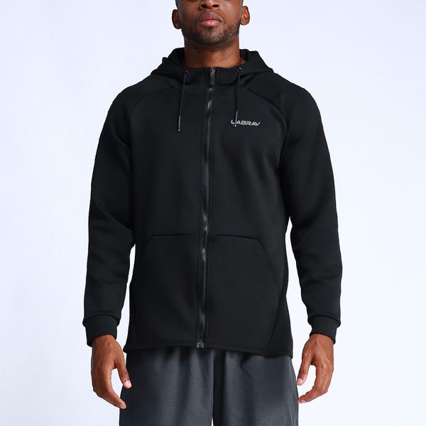 men's casual sports cardigan hooded fitness jacket spring autumn outdoor sports running coat gym exercise training clothing, Black;red
men's casual sports cardigan hooded fitness jacket spring autumn outdoor sports running coat gym exercise training clothing, Black;red