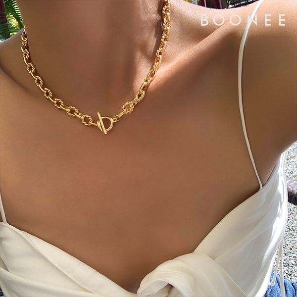 chokers fashion chain ot button short necklace personality simple clavicle jewelry woman, Golden;silver
chokers fashion chain ot button short necklace personality simple clavicle jewelry woman, Golden;silver