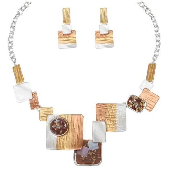 vintage enamel statement jewelry sets boho collar necklace square earring party costume accessories christmas gifts for women, Silver
vintage enamel statement jewelry sets boho collar necklace square earring party costume accessories christmas gifts for women, Silver