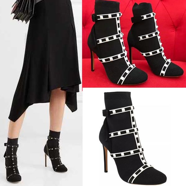 womens pointed toe rivet studed ankle boots knitting designer stilettos high heel shoes leather black boots
womens pointed toe rivet studed ankle boots knitting designer stilettos high heel shoes leather black boots
