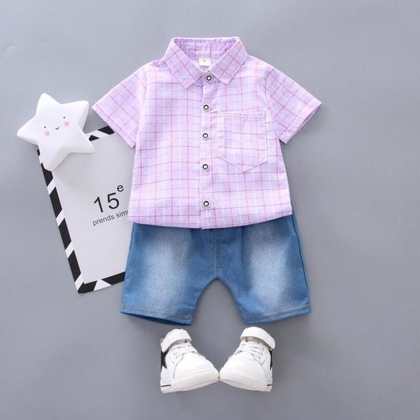clothes summer kids fashion cotton plaid shirt+jean shorts 2pcs suits for boys tracksuits baby boy clothing kg-145, Pink;blue
clothes summer kids fashion cotton plaid shirt+jean shorts 2pcs suits for boys tracksuits baby boy clothing kg-145, Pink;blue