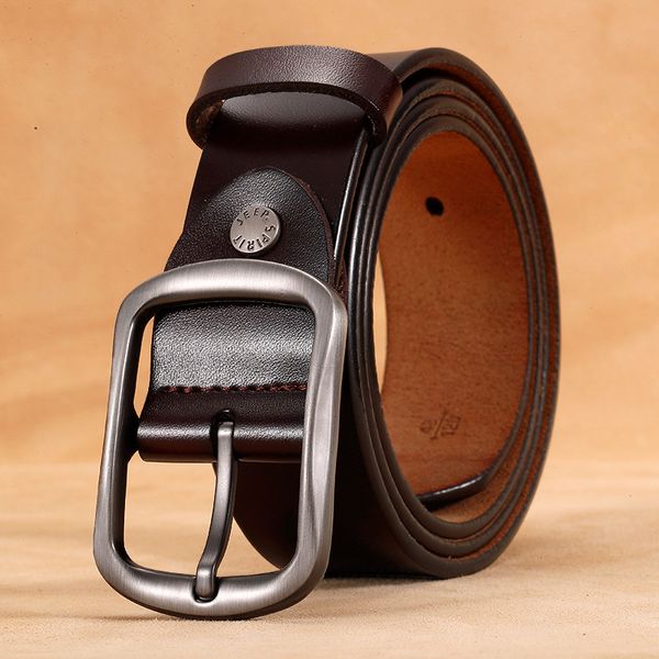 genuine leather belt men cowskin split leather designer waist belt business casual pin buckle mens 110-130cm, Black;brown
genuine leather belt men cowskin split leather designer waist belt business casual pin buckle mens 110-130cm, Black;brown