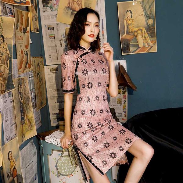 ethnic clothing improved cheongsam 2021 autumn and winter girl young chinese style long slim fit dress, Red
ethnic clothing improved cheongsam 2021 autumn and winter girl young chinese style long slim fit dress, Red