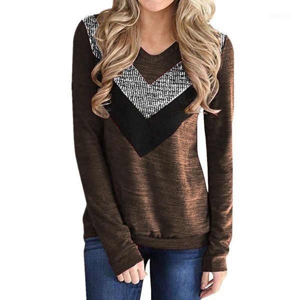 long sleeve loose casual tshirt spring v neck women clothes triangle striped women tshirt designer, White
long sleeve loose casual tshirt spring v neck women clothes triangle striped women tshirt designer, White