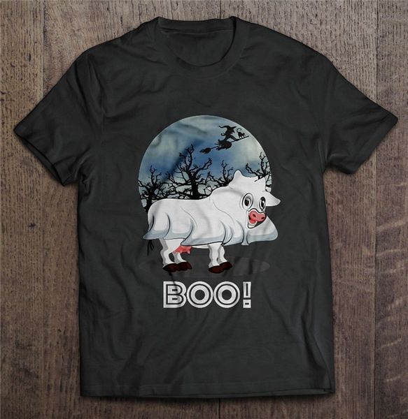 cow boo halloween men t-shirt s-3xl for youth middle-age old age tee shirt