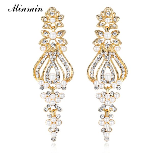 minmin color pearl drop earrings chandelier crystal wedding earrings for women brides bridesmaid jewelry meh1046, Silver 
minmin color pearl drop earrings chandelier crystal wedding earrings for women brides bridesmaid jewelry meh1046, Silver