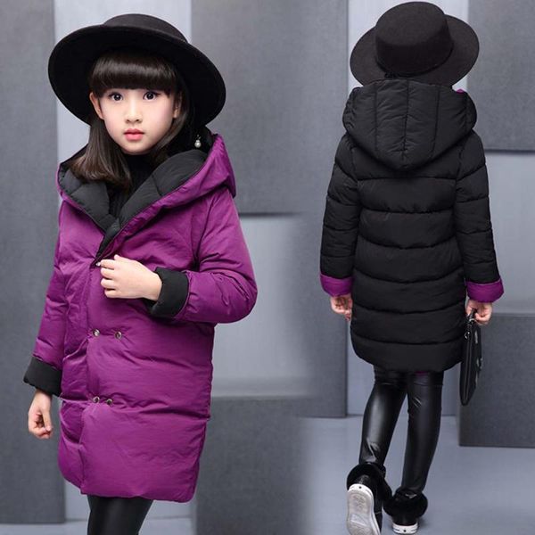 winter both sides mid-long down cotton coat long sleeve girls down jacket wear coat thick snow child warm clothing, Blue;gray
winter both sides mid-long down cotton coat long sleeve girls down jacket wear coat thick snow child warm clothing, Blue;gray