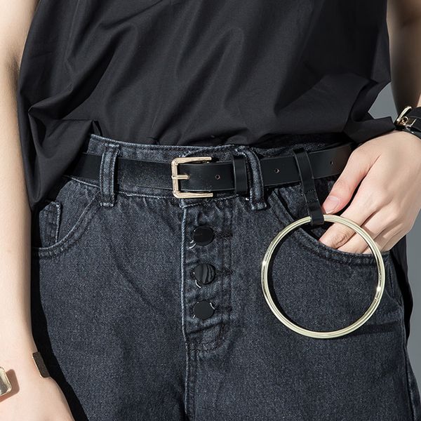 belts women designer exaggerated round metal circle brand punk jeans big o ring belt for clothes accessory, Black;brown
belts women designer exaggerated round metal circle brand punk jeans big o ring belt for clothes accessory, Black;brown