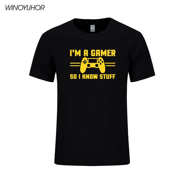 i am a gamer so i know stuff printed t-shirt men 2019 new summer casual short sleeve t shirt funny game lover tees homme
i am a gamer so i know stuff printed t-shirt men 2019 new summer casual short sleeve t shirt funny game lover tees homme