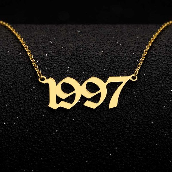 stainless steel year number necklaces for women men gold silver color long chain male female pendant necklace fashion jewelry
stainless steel year number necklaces for women men gold silver color long chain male female pendant necklace fashion jewelry