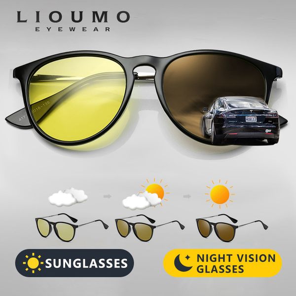 sunglasses classic brand design vintage round women polarized pochromic eyewear men day night vision lens gafas de sol hombre, White;black
sunglasses classic brand design vintage round women polarized pochromic eyewear men day night vision lens gafas de sol hombre, White;black