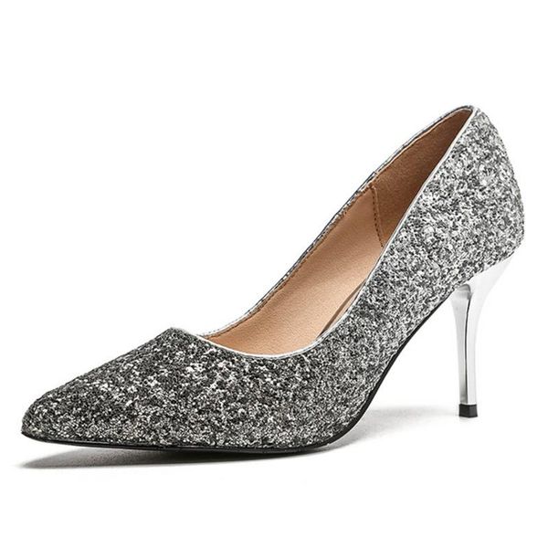 dress shoes 2021 summer gradient sequin high heel pointed shallow mouth women's nightclub style single, Black
dress shoes 2021 summer gradient sequin high heel pointed shallow mouth women's nightclub style single, Black