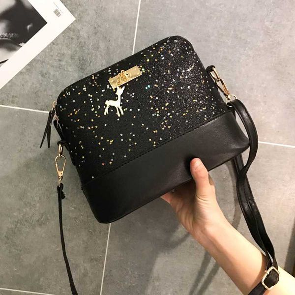 vintage sequins splice leather women bags fashion small shell bag with deer toy women shoulder bag casual crossbody
vintage sequins splice leather women bags fashion small shell bag with deer toy women shoulder bag casual crossbody