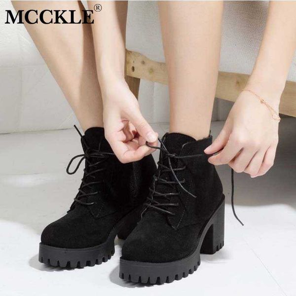 women ankle boots suede square heels ladies lace up plush zipper shoes woman fashion casual boots female winter footwear new, Black
women ankle boots suede square heels ladies lace up plush zipper shoes woman fashion casual boots female winter footwear new, Black