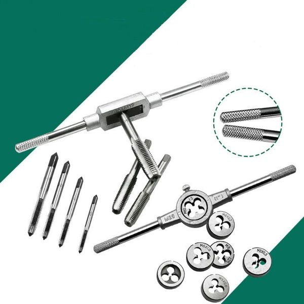 m3-m12 tap die tool set holder thread gauge wrench & high speed steel taps manual metalworking hand tool sets
m3-m12 tap die tool set holder thread gauge wrench & high speed steel taps manual metalworking hand tool sets