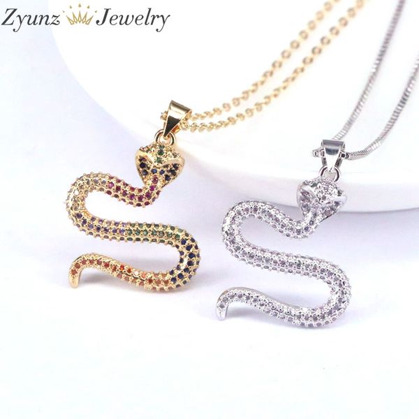 5pcs, gold / silver color chain snake pendant necklaces for women crystal necklaces cubic zirconia cz stone jewelry
5pcs, gold / silver color chain snake pendant necklaces for women crystal necklaces cubic zirconia cz stone jewelry