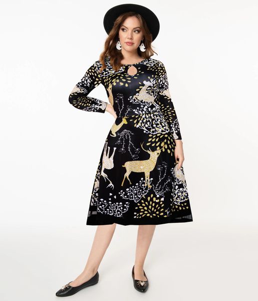 2020 autumn and winter womens clothing new christmas retro printed dress long sleeve christmas outfit dress partydress, White;black
2020 autumn and winter womens clothing new christmas retro printed dress long sleeve christmas outfit dress partydress, White;black