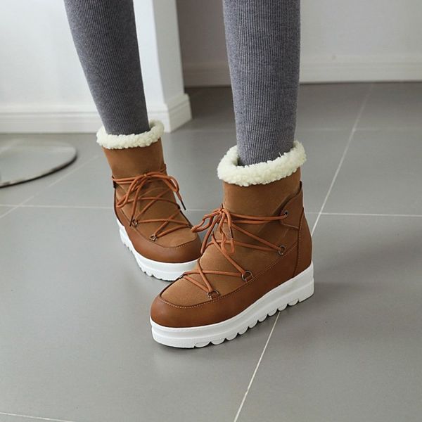 boots promotion large size 34-43 lace-up women winter fashion wedges warm fur shoes woman platform thick bottom red snow, Black
boots promotion large size 34-43 lace-up women winter fashion wedges warm fur shoes woman platform thick bottom red snow, Black