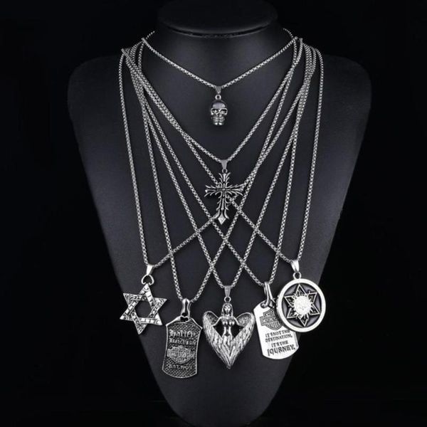 2020 western vintage hip-hop plain pendant necklace stainless steel alloy pendant necklace female male jewelry, Silver 
2020 western vintage hip-hop plain pendant necklace stainless steel alloy pendant necklace female male jewelry, Silver