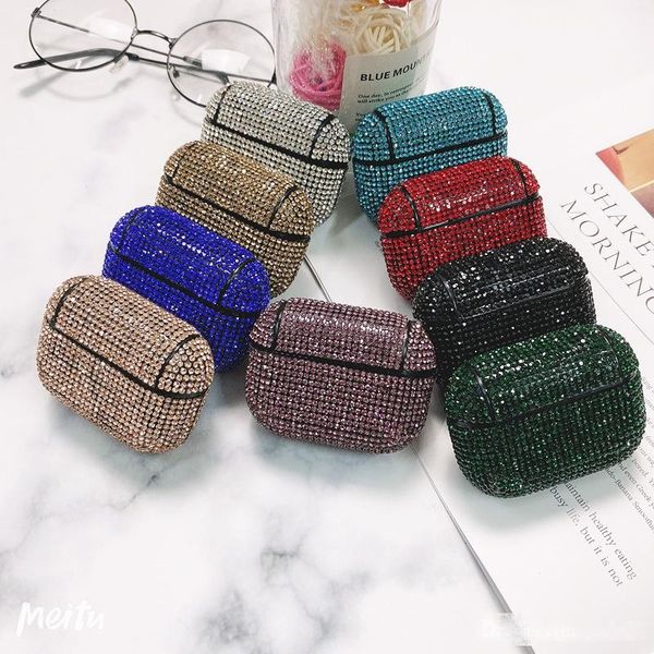 luxury bling shiny full diamond decorative case for apple airpods 3 pro case wireless bluetooth earphone protective cover bag shell
luxury bling shiny full diamond decorative case for apple airpods 3 pro case wireless bluetooth earphone protective cover bag shell