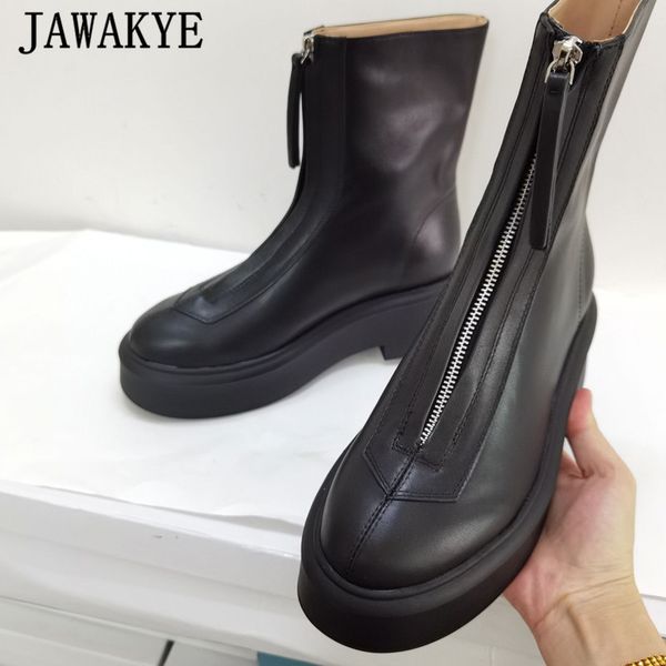 punk platform boots for women real leather front zipper bootie winter black white shoes thick sole motorcycle botas mujer
punk platform boots for women real leather front zipper bootie winter black white shoes thick sole motorcycle botas mujer
