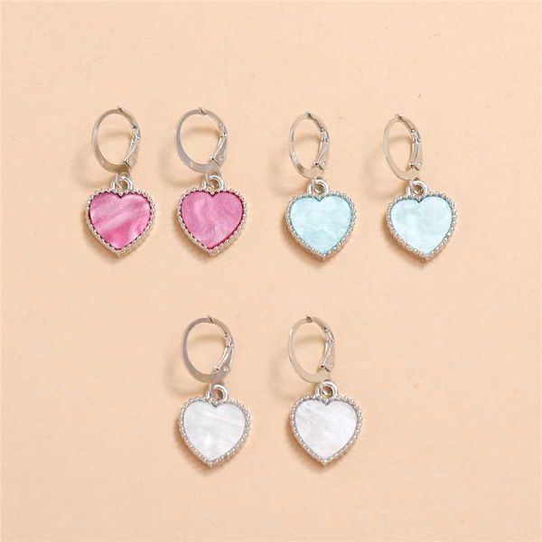 hoop & huggie 4 pair/set exquisite fashion cute candy color small love heart earring charm for women party jewelry, Golden;silver
hoop & huggie 4 pair/set exquisite fashion cute candy color small love heart earring charm for women party jewelry, Golden;silver