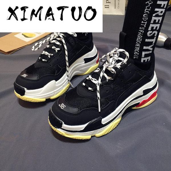 мужчины кроссовки повседневная обувь папа коренастый дышащий облегченные комфортные обучение мужская мода обувь tenis, Black 
мужчины кроссовки повседневная обувь папа коренастый дышащий облегченные комфортные обучение мужская мода обувь tenis, Black