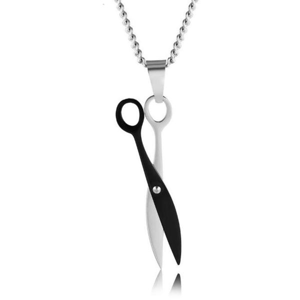 pendant necklaces stainless steel blue black scissors necklace with 60cm link chain barber jewelry gift for him, Silver
pendant necklaces stainless steel blue black scissors necklace with 60cm link chain barber jewelry gift for him, Silver