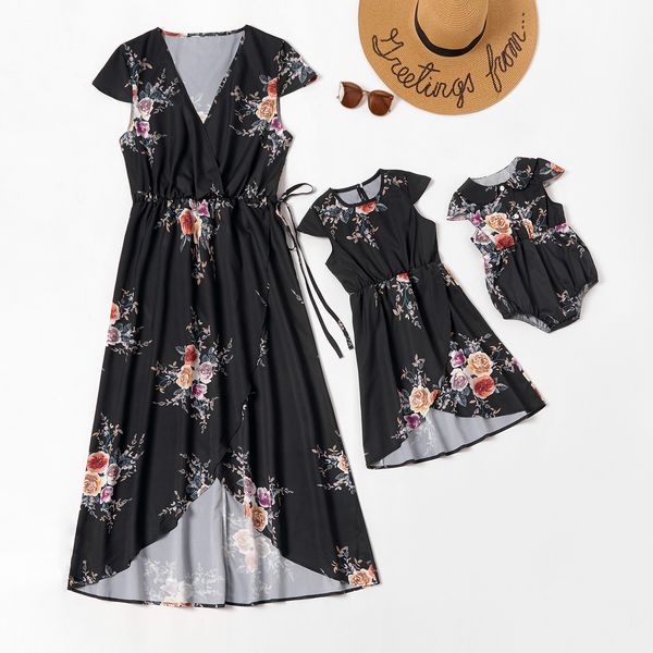 2020 new style parent-child print mother and daughter dress women's lotus leaf sleeve long skirt, Blue
2020 new style parent-child print mother and daughter dress women's lotus leaf sleeve long skirt, Blue