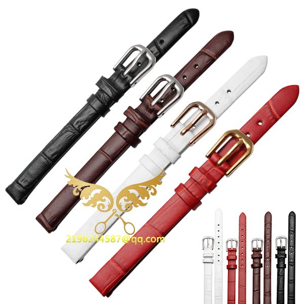 watch bands hight quality black brown white red genuine leather watchband for women small size straps 6mm 8mm 10mm 
watch bands hight quality black brown white red genuine leather watchband for women small size straps 6mm 8mm 10mm